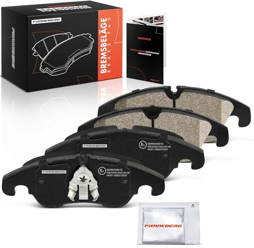 Frankberg bromsbeläggsats inklusive 4 x bromsbelägg fram 4G0698151 8K0698151C | Kompatibel med A7 Sportback 4GA 4GF, A6 4G2 4GC, A7 Sportback 4KA, Q5 8RB, A6 Allroad 4GH 4GJ, A6 Avant 4G5 4GD