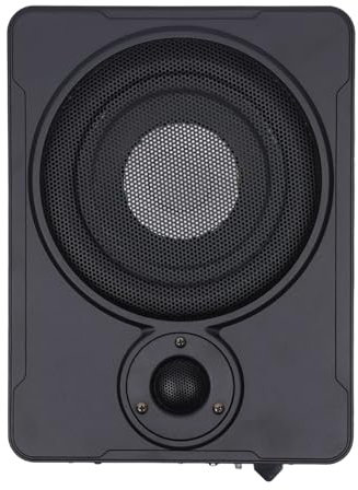 DJOAIUYF Subwoofer 8 pollici auto sottosedile compatto Subwoofer Amplificatore attivo con set di cavi 600 W elettronica per veicoli che necessitano di bassi