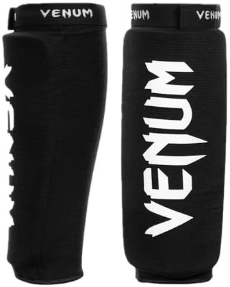 Venum, Kontact Schienbeinschützer Without Foot, Herren, L, Schwarz