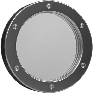 MLS Porthål B4000 AN för Dörrar, Aluminium, 350 mm, Klart Glas