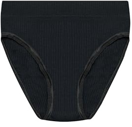 Dilling Culotte taille haute en laine mérinos pour femme, Noir , 36