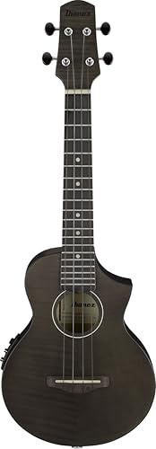 Ibanez UEW12E ukulele i svart issplatt