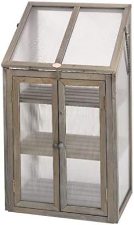 Garden Mile Wooden Greenhouse Cold Frame Small Garden Growing Plant Protection Waterproof Weather Resistant Suitable for Outdoor Vegetables Flowers and Seed Germination