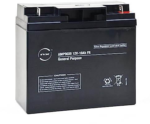 12v 18ah Battery, NX Lawnmower Battery Equivalent too Ultramax 12V 18Ah - (Replaces F19-12B)