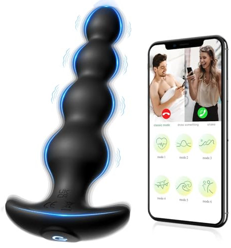 Analvibratoren Sexspielzueg Anal Vibrator Butt Plug- 14cm Analplug mit 9 Vibrationsmodi, wiederaufladbare Silikon prostata vibrator & G-Punkt-Vibrator, Adult Sex Toys für Männer Frauen Paare Vergnügen