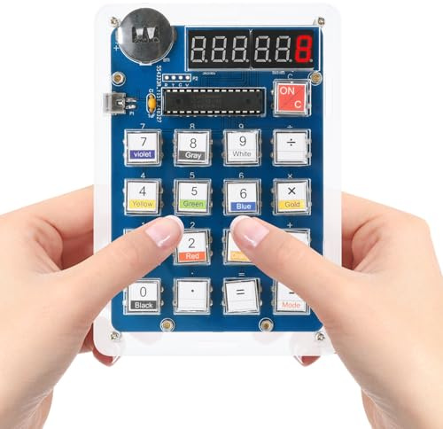 Kit de soudure DIY 6 bits avec affichage LED - Ensemble d'exercices de soudure pour enseignement informatique - Formation pratique - Exercice de projets de soudure.