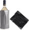 Lot de 2 refroidisseurs de bouteilles pour les déplacements - Manchettes de refroidisseur à vin avec fermeture rapide - Manchette rafraîchissante pour refroidir la bière, le vin et les boissons