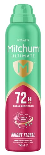 Mitchum Ultimate 72h Bright Floral Anti Perspirant & Deodorant, 250ml
