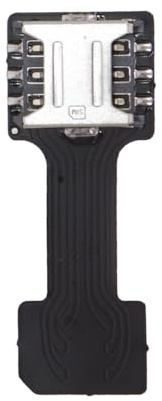 Gutol Hybrid Dual SIM Card Adapter, Micro SD Slot for Using Two SIMs and One Memory Card Simultaneously