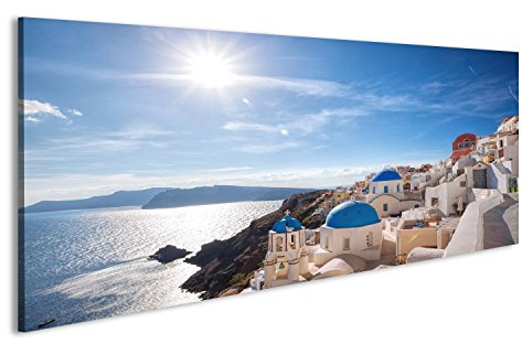 islandburner Bild Bilder auf Leinwand Oia-Dorf auf Santorini-Insel, Griechenland Wandbild, Poster, Leinwandbild