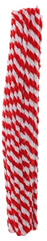 Abaodam 50 St¨¹ Pfeifenreiniger Chenilledraht Pfeifenputzer Biegepl¨¹sch Weihnachtsbaum Schmuck Ornament f¨¹r DIY Basteln Handwerk Kunstbedarf Kindertagsdekoration (Rot Wei?)