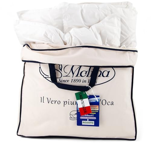 Molina 100% piumino d'oca vergine siberiano matrimoniale 5 punti calore ANTIALLERGICO TERMOREGOLANTE TRSPIRANTE articolo PERLA EXTRA WARM 250x220 MAXI made in Italy