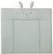 roba Wickelauflage soft roba Style - 85 x 75 cm - Wickeltischauflage abwaschbar - Baby Wickelunterlage mit Hasen Motiv - Lil Cutie Lily - Frosty Green
