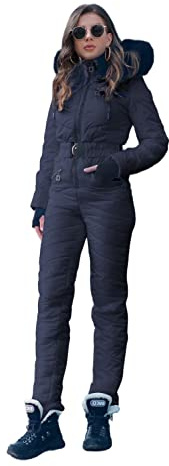 Yousify Snow Suits for Women Onesie Ski Suit Winter Outdoor Sports Waterproof Snowsuit Jumpsuits Jacket