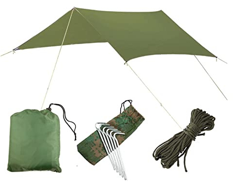 Schaukel 1-2 Person Outdoor Net Parachute Hängematte, Camping Hängematte, Hängendes Bett, tragbare Schaukel, Doppelstuhl, Armee grün tragbar Klettergeräte & Schaukeln (Color : Green Canopy only)