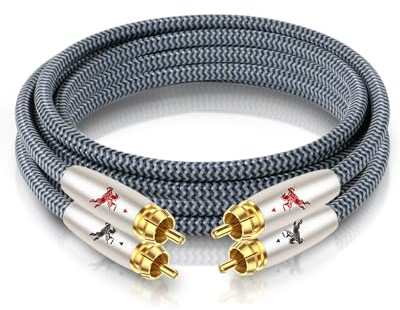 Impeto Cinch Kabel high end, Audio Kabel, RCA-Kabel, Cinch -Kabel Audiokabel rca auf rca kabel für CD, Verstärker, Decoder - 2m