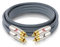 Impeto, High end Cavo 2 RCA Audio da 2 Cinch Maschio a 2 Cinch Maschio per audiofili sistemi HiFi Rosso e Bianco-Connettore Cavo Audio Compatibile per CD Lettore Amplificatore (2 m nero)