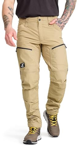 RevolutionRace Herr GP Pro Pants, Slitstarka Friluftsbyxor för alla Utomhusaktiviteter, Khaki, XL