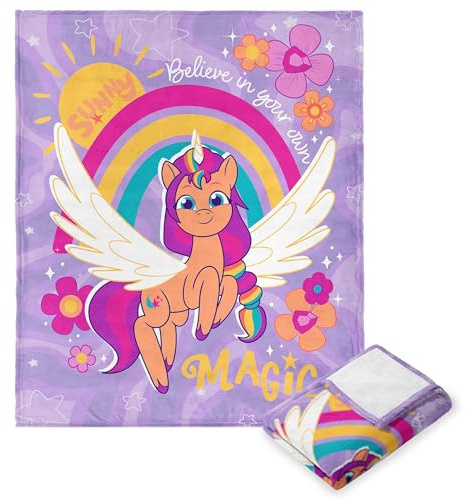 Northwest Hasbro My Little Pony, Believe Magic, Silk Touch Throw Blanket, 40 x 50 Inches