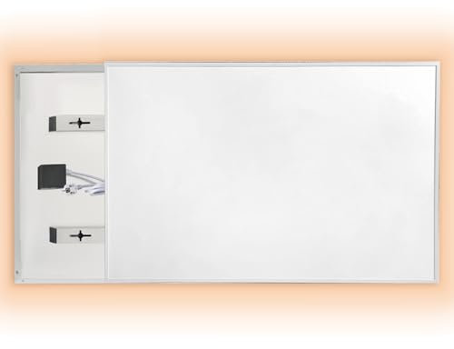 Coldfighting Infrarotheizung,Infrarot Elektroheizung mit Doppelter üBerhitzungsschutz, Weiß Wandmontage Elektro HeizköRper Heizpaneel (720W)