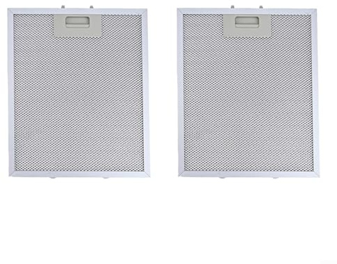Todikaper Filtros de Grasa para Campana extractora, Malla metálica, 30 x 25 cm, Aluminio, Lavable, 5 Capas, Repuesto de filtración, Paquete de 2