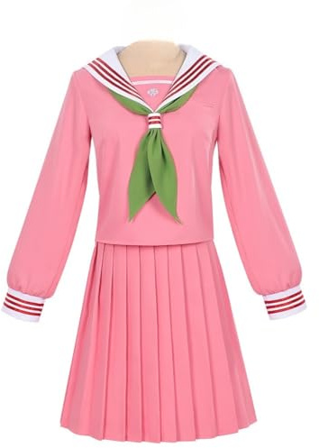 LIOEUE Costume Cosplay Complet Shimizu Hinako | Robe Sailor Rose Anime | Tenue Déguisement Pour Femmes Et Filles (Rose,S)