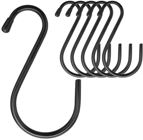 6 Pièces Grands Crochet en S Metal 14.5 cm, Crochets de Suspension