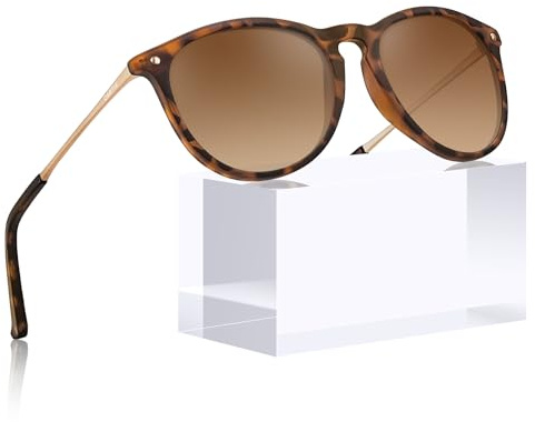 CARFIA Vintage Polarised Mens Womens Sunglasses UV400 Protection for Driving Travel Outdoors