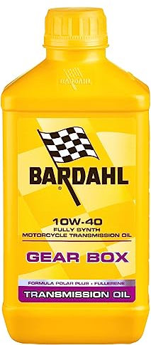 Bardahl - Olio Trasmissione per Moto, Gear Box 10W40, Massima Protezione e Durata degli Ingranaggi, Cuscinetti e Frizione, 1 Litro