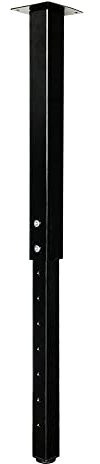 QLLY Einstellbare Quadratische Tischbein, 60-100cm, Home Office Custom DIY Tischbeine, Möbel Bein Set (1, Schwarz)