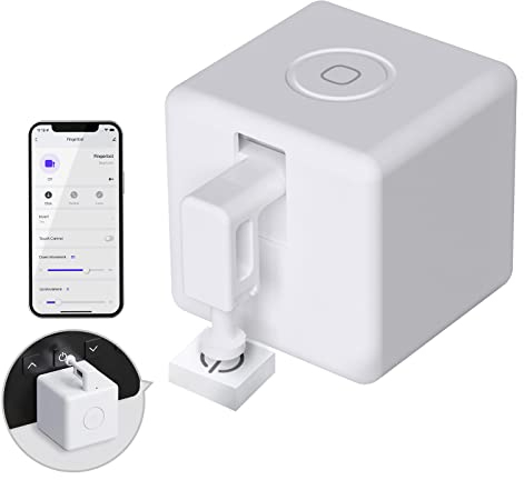 MOES Fingerbot Plus Smart Switch Botón de palanca inteligente actualizado con control táctil, compatible con Tuya/Smart Life APP, Alexa/Google Home y Temporizador requiere MOES BLE HUB