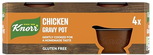 Knorr Chicken Gravy Pot free from artificial colours and preservatives for quick and easy chicken gravy that tastes homemade 32x 28 g