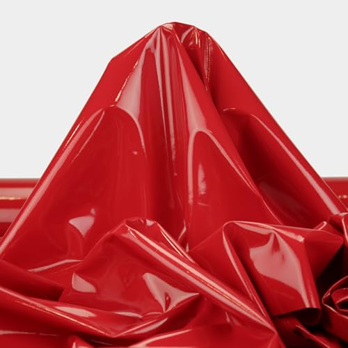 TELA DE CHAROL ELÁSTICO COLOR LISO POR METROS, ANCHO 150cm (3 METROS, ROJO)