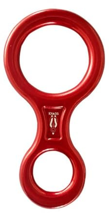 1 Stück 35KN Abseilgerät Klettern 8 Descender, Kletterausrüstung Sicherungsgerät für Erholung im Freien, Abseilen Bergsteigen Rettung Seildurchmesser 8-13 mm