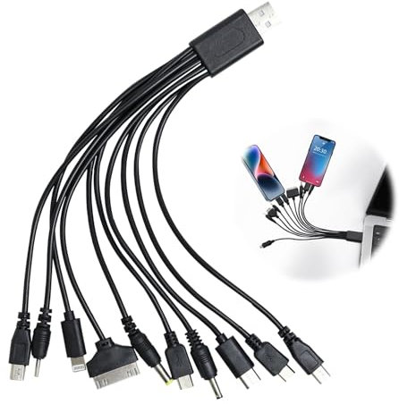 10 In 1 Universal Multifunctional Usb Phone Charger Cable Multi Charging Cables for Many Adapters Compatible With Samsung Lg Huawei Zte And Sony Ericsson Nokia Psp USB Charging Cables