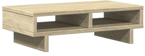 vidaXL Support de moniteur chêne sonoma 50x27x15 cm bois d'ingénierie, support de moniteur pour bureau, étagère de moniteur, support de moniteur d'ordinateur