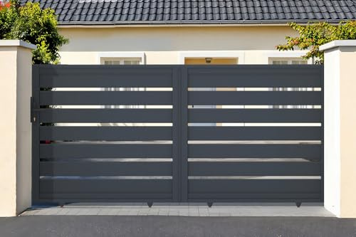 Casanoov Sliding gate kit 3m Vogel H.140cm Grey Aluminium