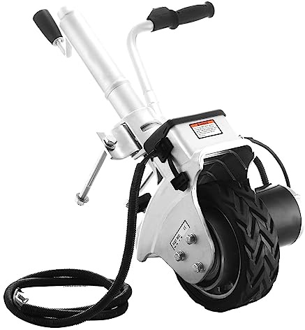 CCKUYT Plataforma de Remolque eléctrica de 350 W, para Trabajo Pesado, con Gato, Carga máxima del vehículo de 5000 LB, Gato utilitario con Ruedas, fácil de maniobrar.