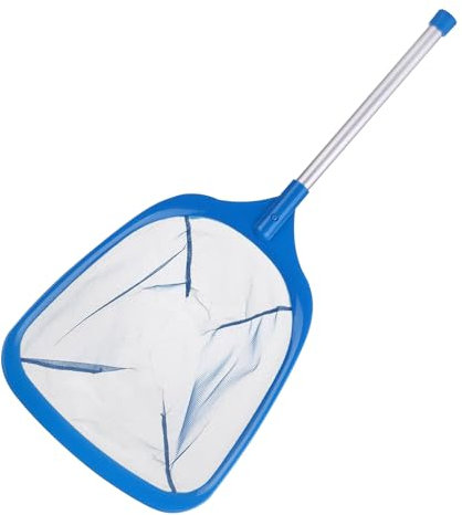 Omnikryp Retino per Piscina, 62 cm Rete per la Pulizia delle Superfici delle Piscine, Retina Raccogli Foglie con Manico in Alluminio, per Foglie e Detriti per Pulizia, Spa, Stagni
