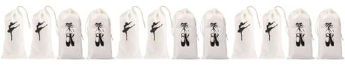 Sosoport 3 Set Borsa Per Le Scarpe Da Ballo Borse Da Ballo Con Coulisse Borse Per Il Trasporto Di Scarpette Da Balletto Per Ballerine Borsa Per Scarpe Stoffa 4 Pezzi*3