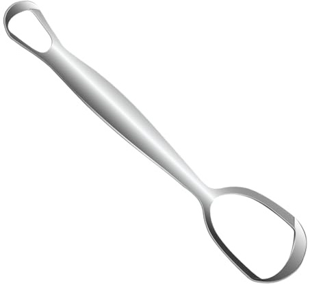 Gratte-Langue Pour Adultes | Grattoir à Langue en Acier Inoxydable | Outil de Soin Dentaire en Forme d'Éventail pour Toute la Famille Nettoyage Quotidien