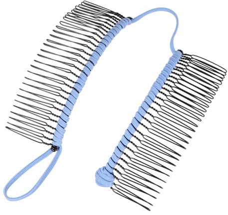 SEWACC Banana Hair Clip Side Comb 30 Teeth Light Blue for Women Bath Tray Hair Accessories