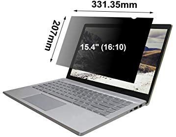 ARCANITE - Filtro de privacidad para ordenadores portátiles con pantalla de 15,4 (16 : 10), Antimicrobiano / Antireflectante / Anti luz azul / Anti UV
