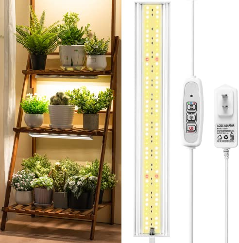 FOXGARDEN Pflanzenlampe, Vollspektrum Lichtstreifen für Zimmerpflanzen, 96 LED, Timer 4/8/12 Stunden, 4 dimmbare Helligkeitsstufen