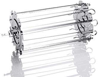 ROTO-Q 360 Ensemble de brochettes de rôtisserie pour brochettes ultimes uniquement compatible avec la machine à rôtir Roto-Q