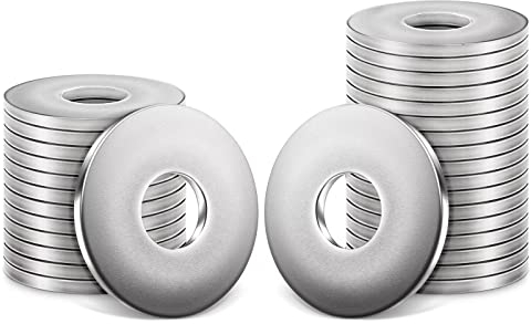 100 Stück Groß Unterlegscheiben M8, Leryati Edelstahl Beilagscheiben DIN 9021 A2 V2A Flach Unterlegscheiben Karosseriescheiben, Rostfreie Flat Washers für Schrauben & Muttern & Gewindestange