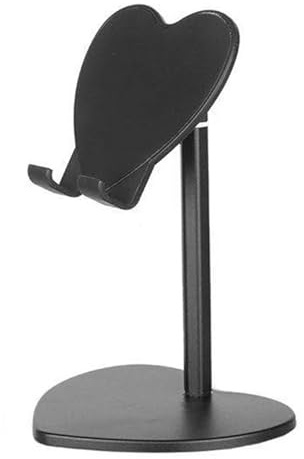 Asukohu Supporto ergonomico da scrivania a forma di cuore, supporto per telefono pieghevole per tablet, supporto per il trasporto, registrazione video, tablet e telefono