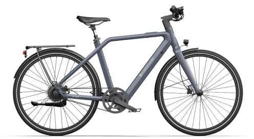 A Dece Oasis ADO E Bike Air30Ultra, 28 Electric Bike, 370.00 Wh Battery, EBike for Adults, 3 Gears, Belt Drive, Bafang Motor, ADO Smart APP, 3.5 IPS Display, GPS, Range Up To 100KM (Dark gray)