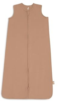 Jollein Saco de Dormir para bebé Jersey – 110 cm – Little Waffle – Light Terra – 95% algodón, 5% Elastano – 0,5 TOG – Saco de Dormir de Verano para bebé – Certificado Oeko-Tex