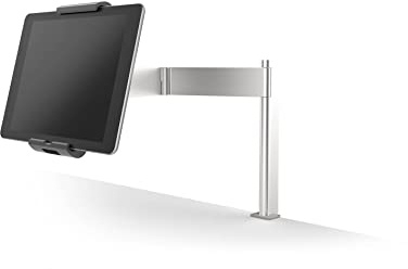 Durable Tablet Tischhalterung (mit Schwenkarm für Tablets 7-13 Zoll, 360° drehbar mit Diebstahlsicherung), Tablet Ständer, silber/anthrazit, 893123